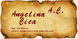 Angelina Čiča vizit kartica